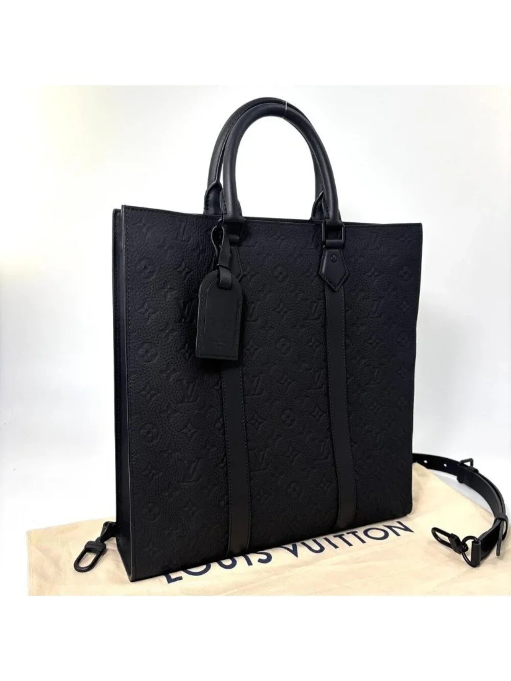 Louis Vuitton Monogram Taurillon Sac Plat Tote Bag
